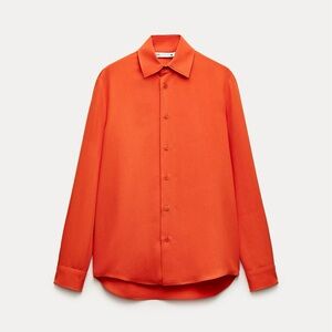 COPY - Zara Red Button Down Top